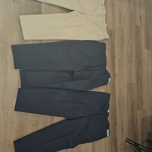Men's Navy and Beige Chinos